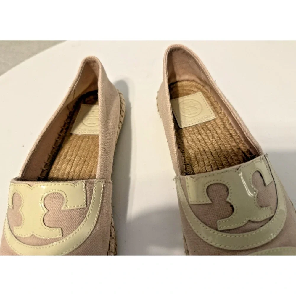 Tory Burch Double T Jacquard Espadrille Slip-Ons